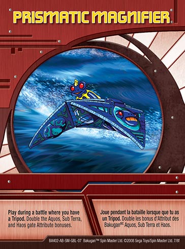 Prismatic Magnifier 7 8f Bakugan 1 8f Card Set